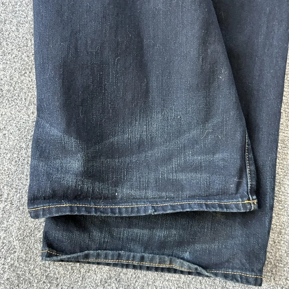 True Religion Billy Relaxed Bootcut‎ Jeans Mens 44x34 Blue Dark Wash Denim